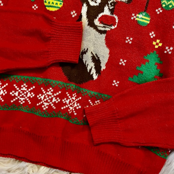 Holiday Sweater / Reindeer and Santa Clause Festive Christmas Sweater Bundle - Picture 10 of 14